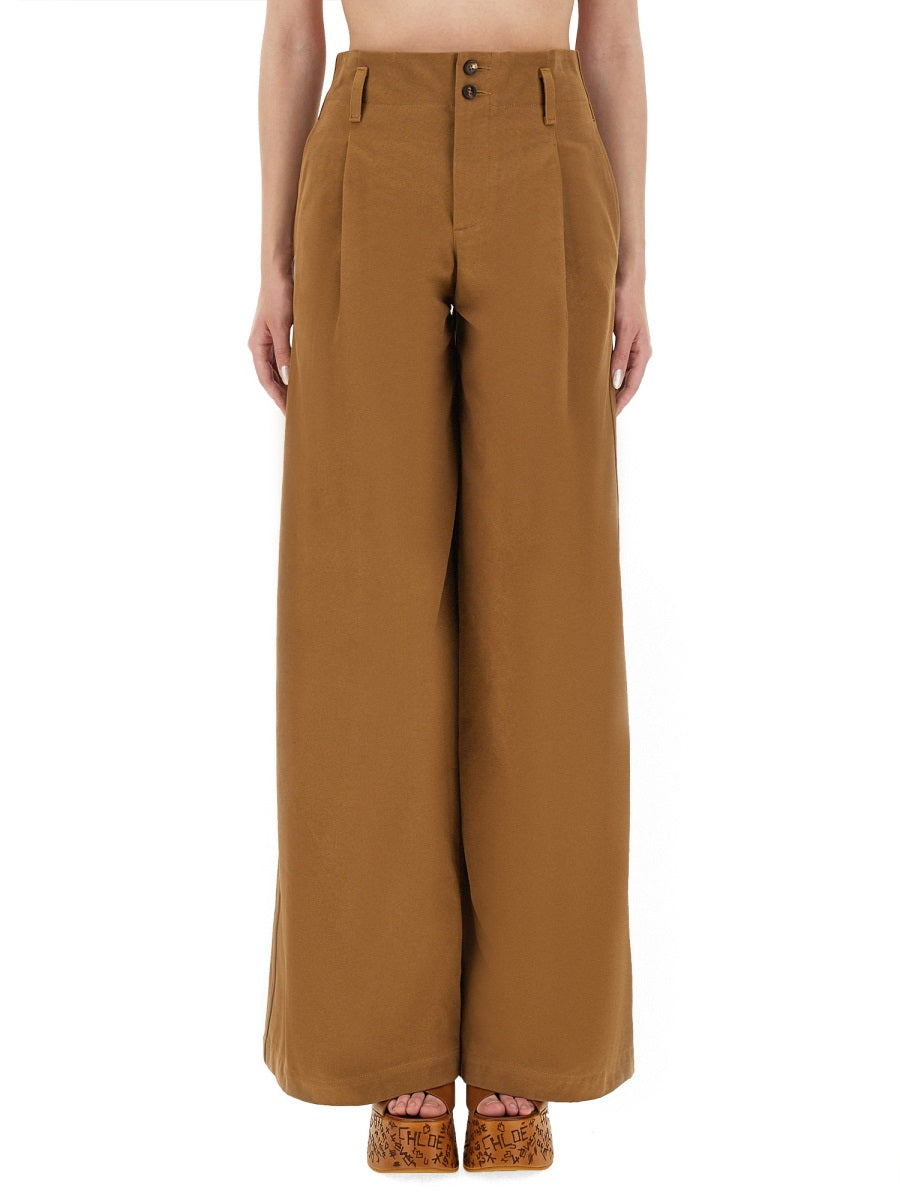 CHLOÉ Pantaloni - Marrone | Wanan Luxury