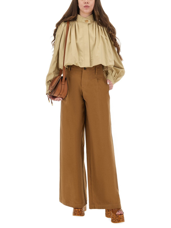 CHLOÉ Pantaloni - Marrone | Wanan Luxury