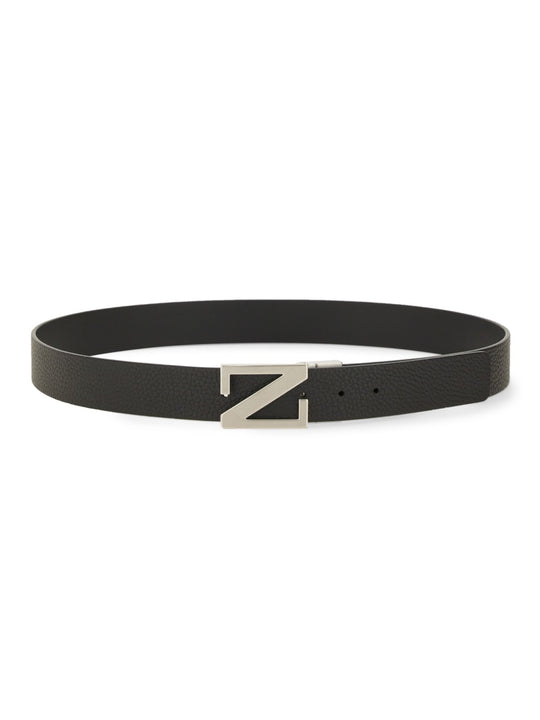 Reversible Belt With Monogram "Z" Buckle