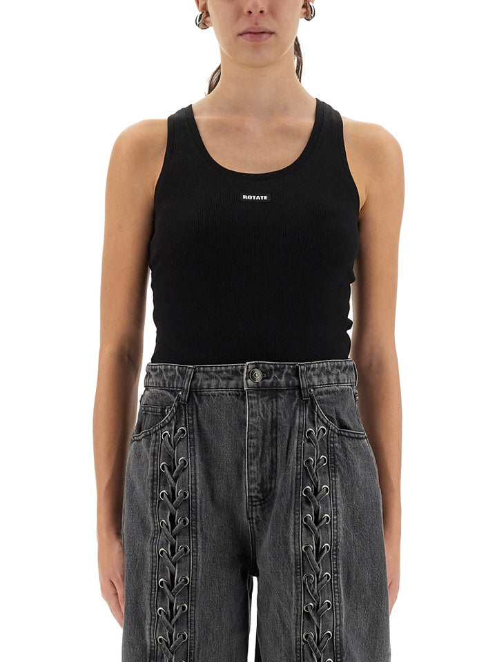 Rotate Birger Christensen Top - Nero | Wanan Luxury