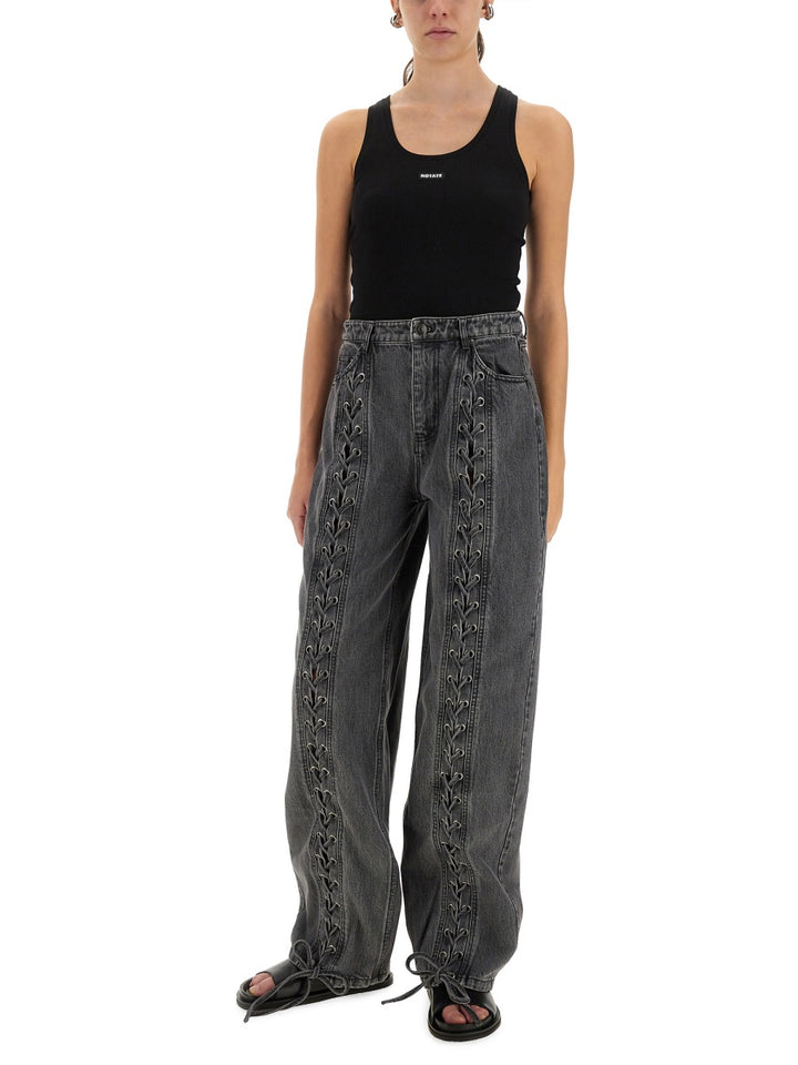 Rotate Birger Christensen Top - Nero | Wanan Luxury