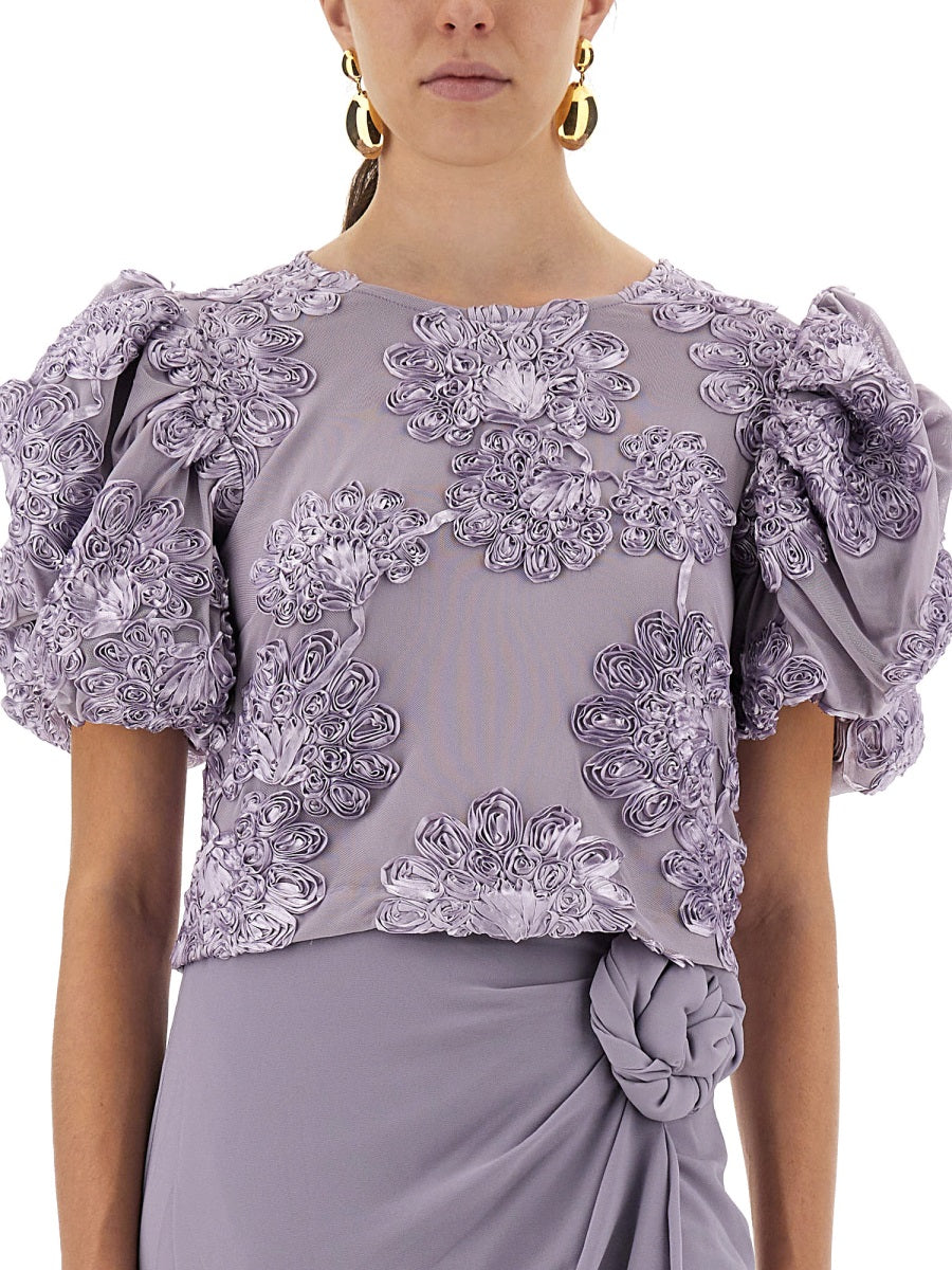 Rotate Birger Christensen Top - Lilla | Wanan Luxury
