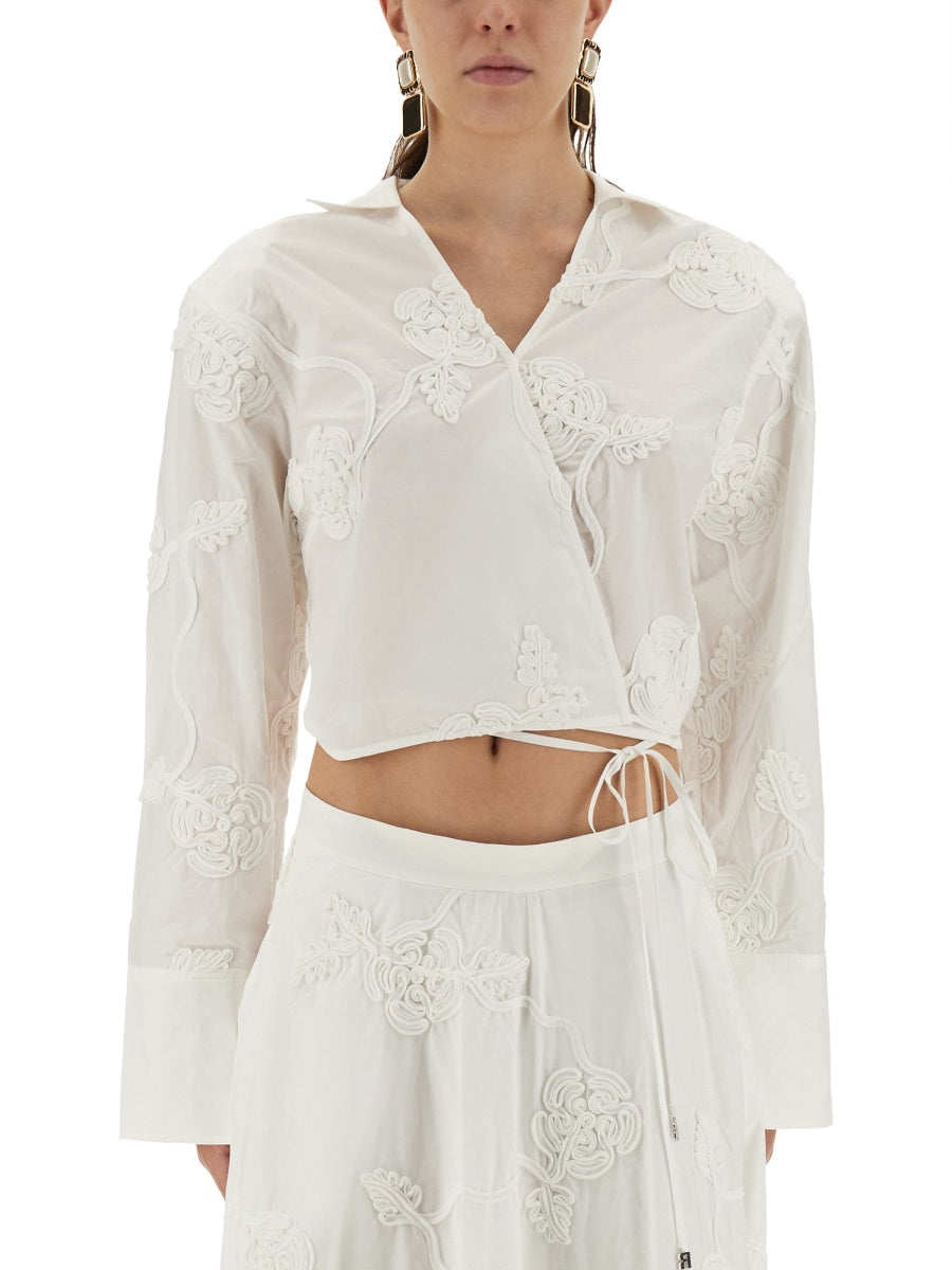 Rotate Birger Christensen Top - Bianco | Wanan Luxury