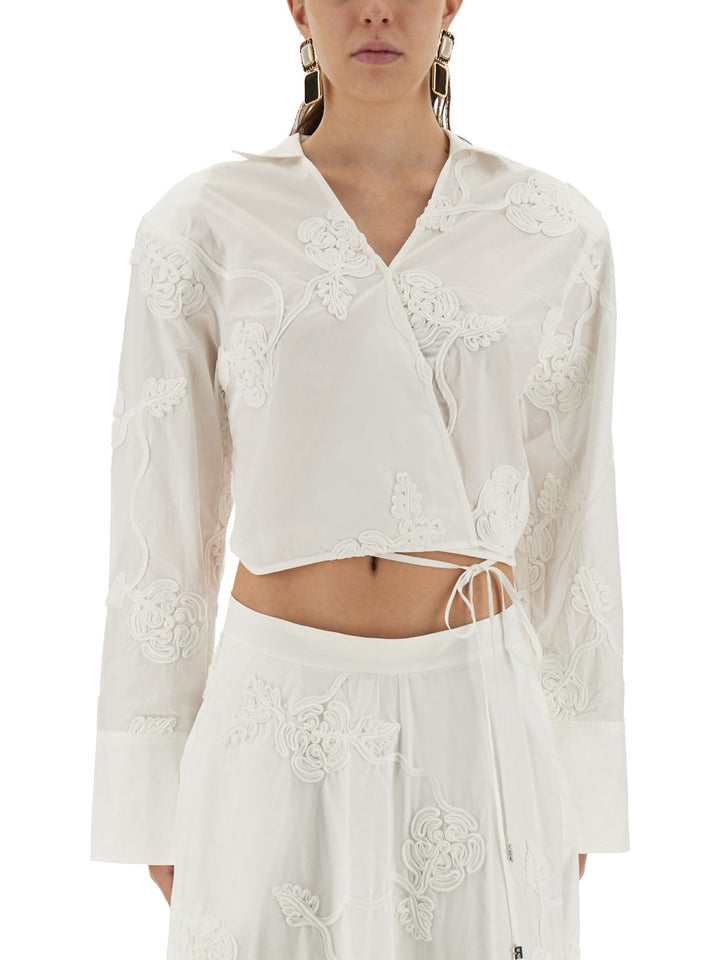 Rotate Birger Christensen Top - Bianco | Wanan Luxury