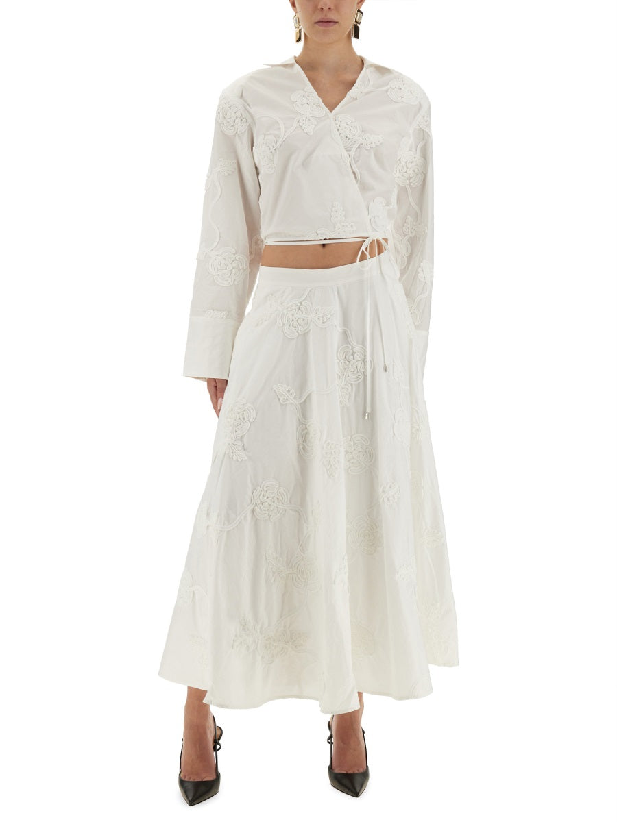 Rotate Birger Christensen Top - Bianco | Wanan Luxury