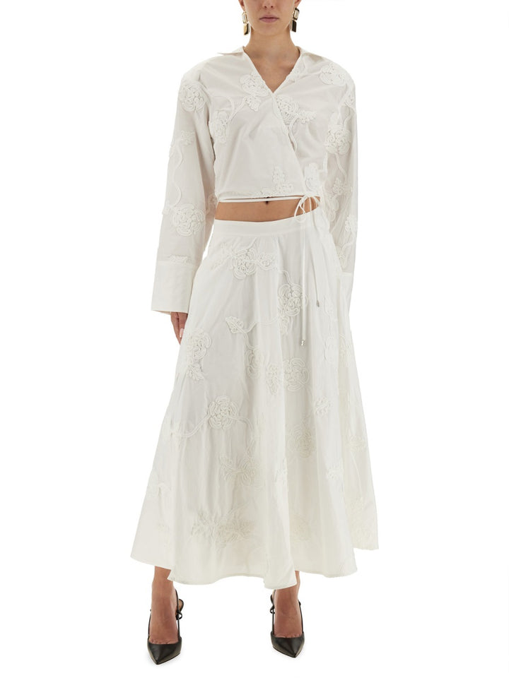 Rotate Birger Christensen Top - Bianco | Wanan Luxury