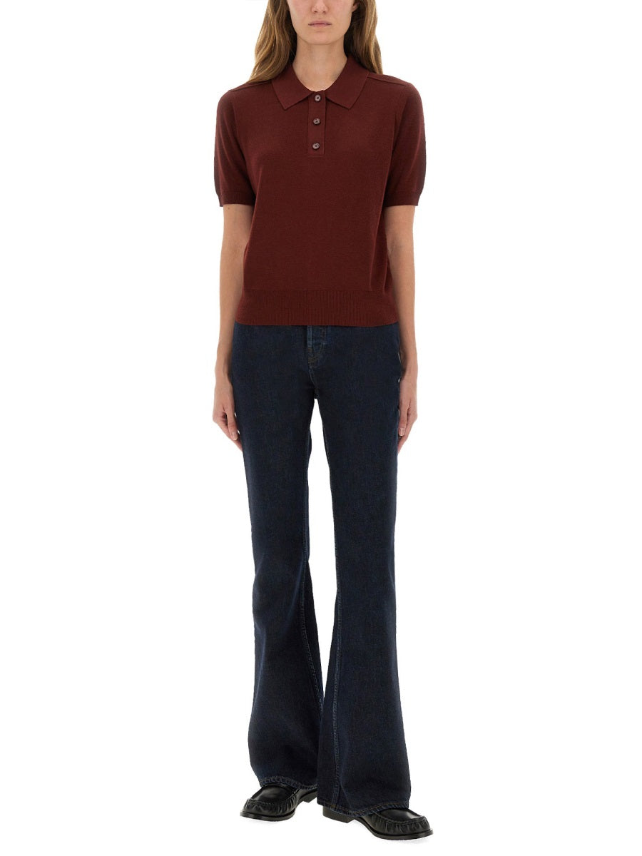 Burberry Top - Bordeaux | Wanan Luxury