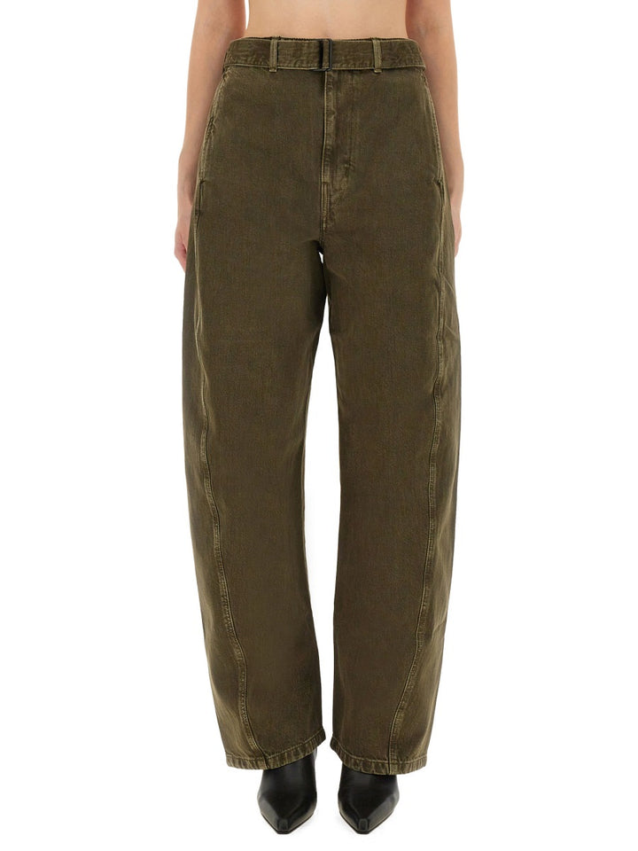 Lemaire Pantaloni - Verde | Wanan Luxury