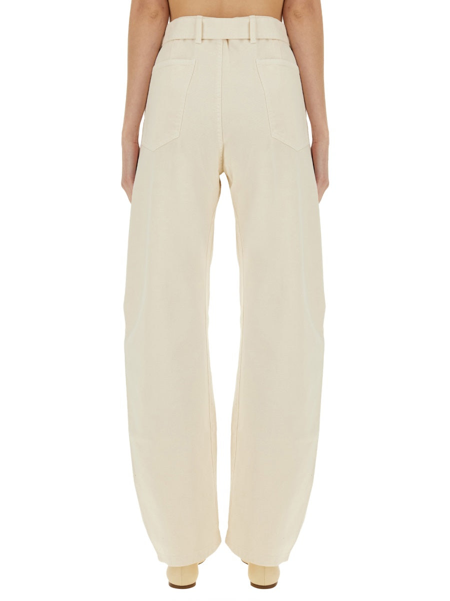 Lemaire Pantaloni - Ivory | b3c1a4e32f1c482bfa5c67ac4fbe21597fba87de