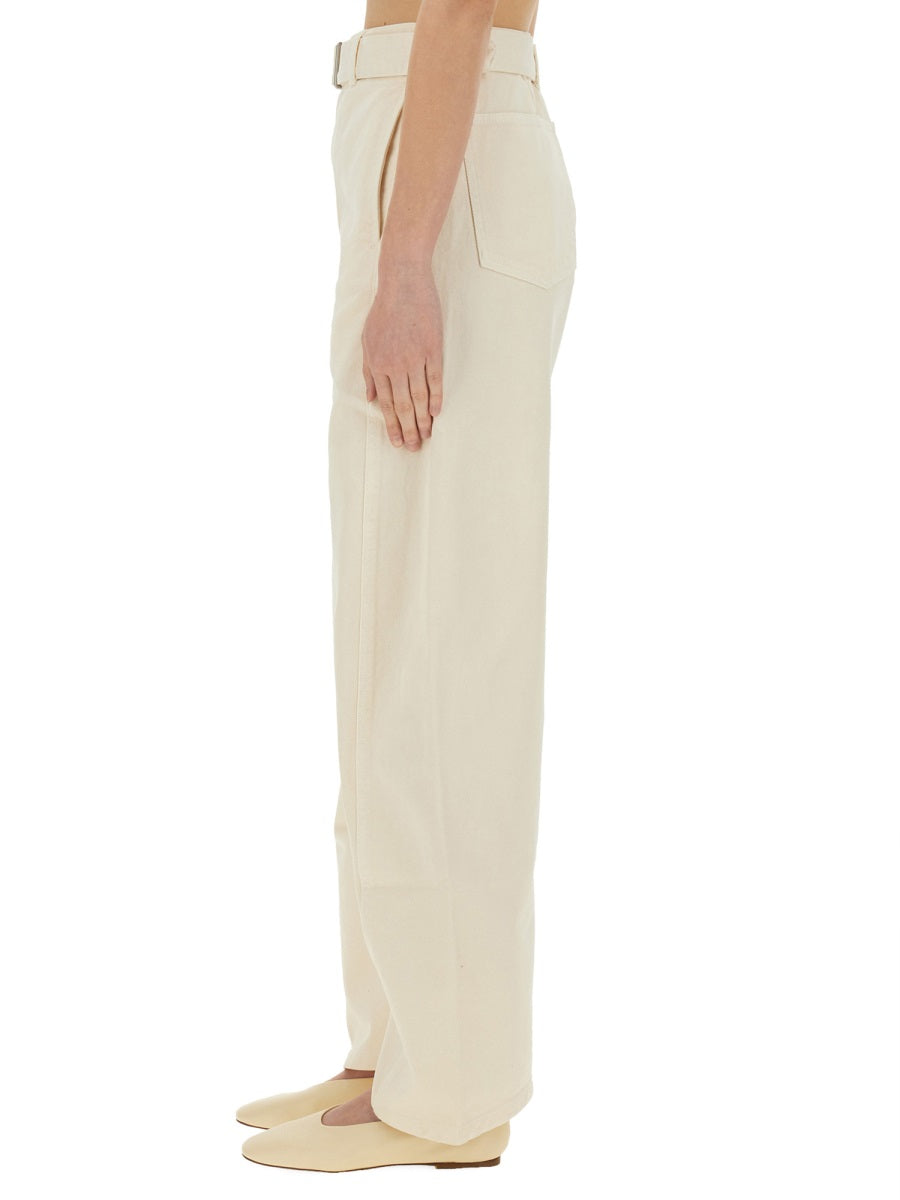 Lemaire Pantaloni - Ivory | bc45ec77b1955377b7bc36a6f0a23caab9e14b16