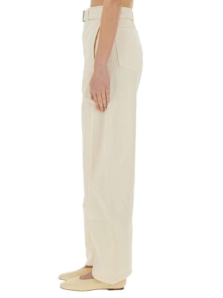Lemaire Pantaloni - Ivory | bc45ec77b1955377b7bc36a6f0a23caab9e14b16