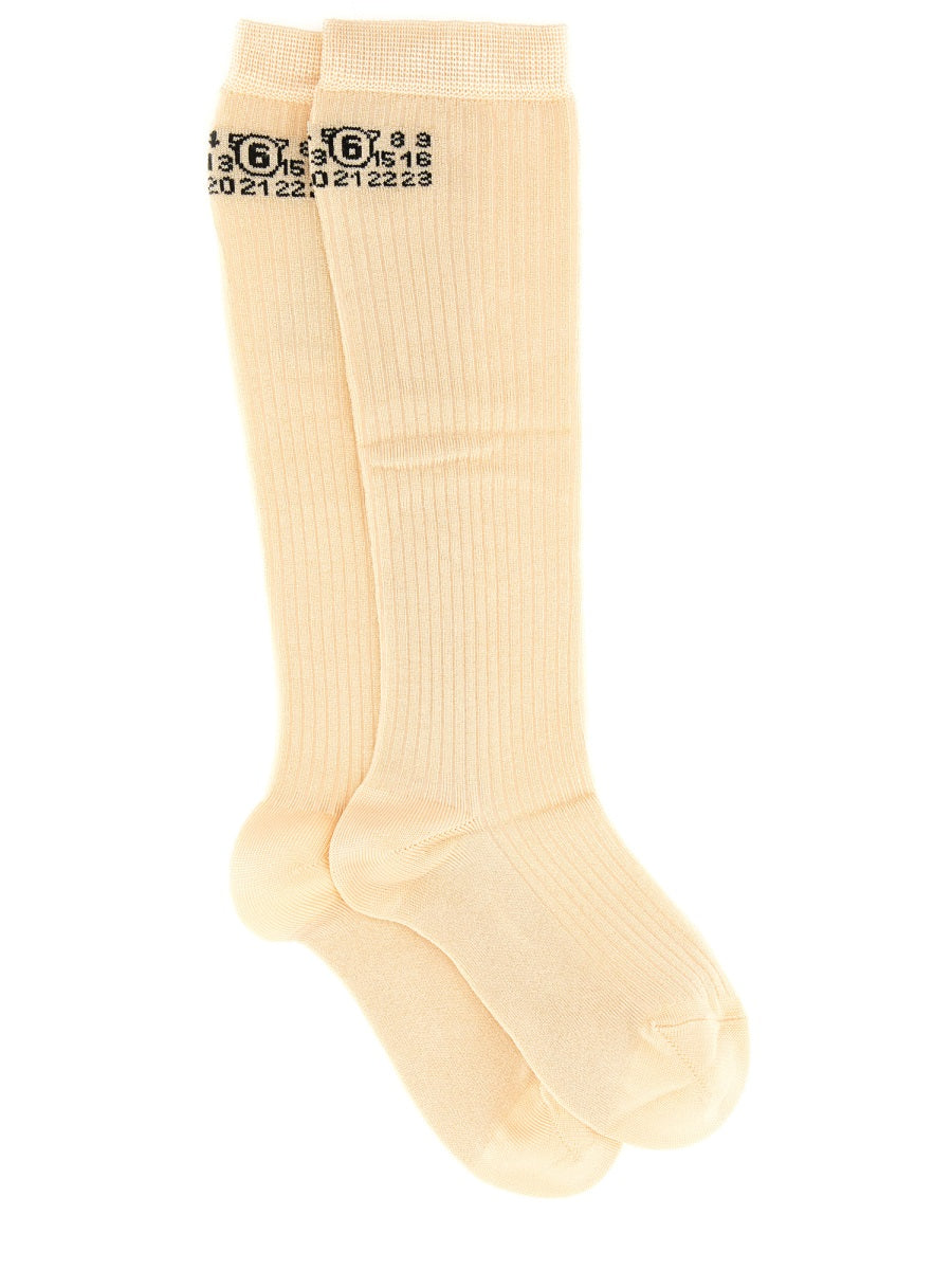 MM6 Maison Margiela Calze - Beige | Wanan Luxury