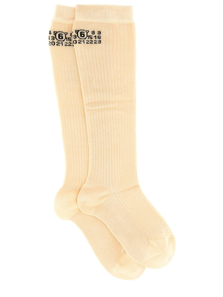 MM6 Maison Margiela Calze - Beige | Wanan Luxury