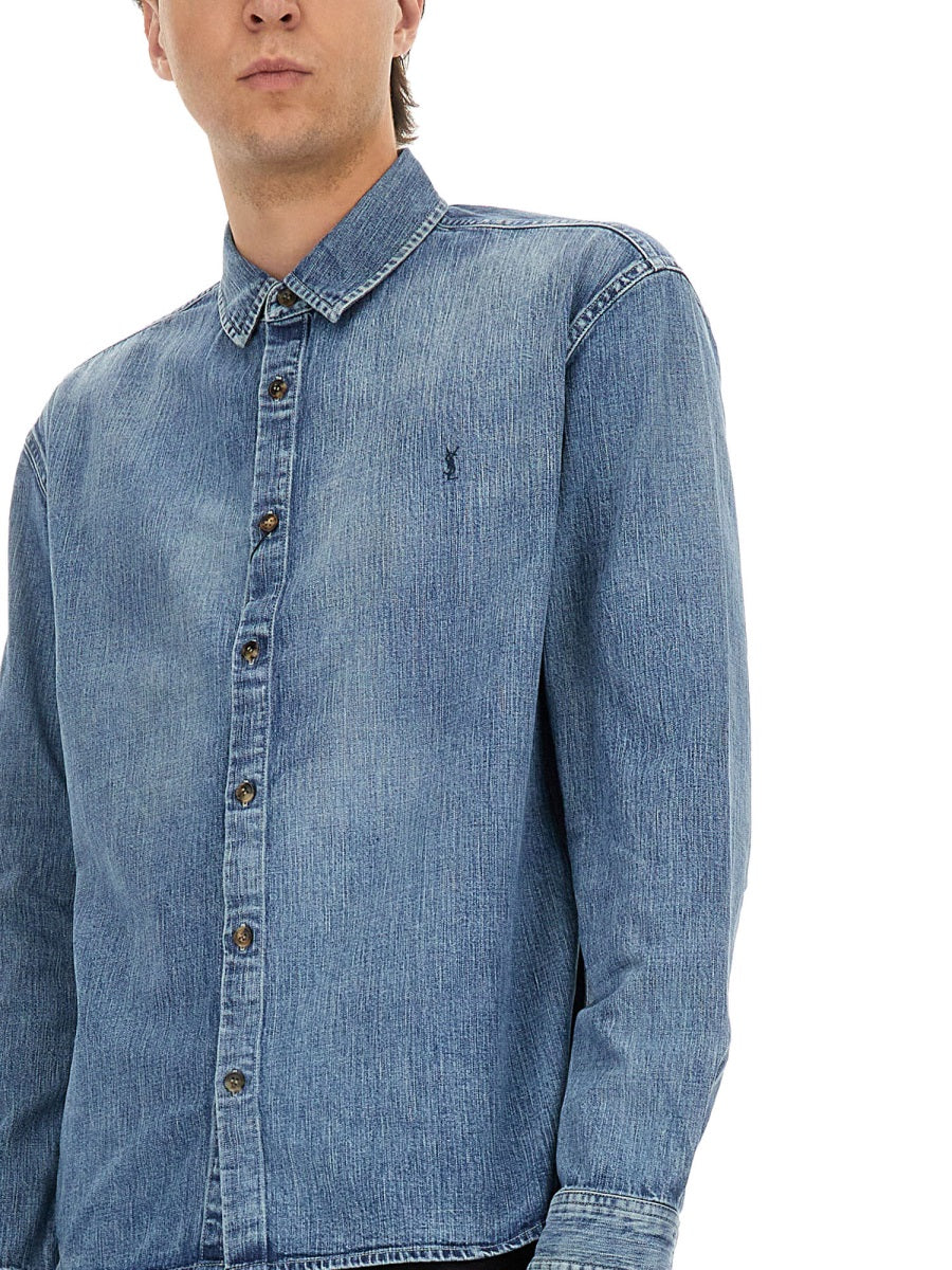 Saint Laurent Camicie - Blue | 4f1e4ef1399bf4817574f6582b1eaf91869c0ae9