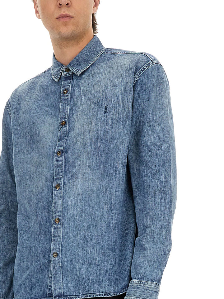 Saint Laurent Camicie - Blue | 4f1e4ef1399bf4817574f6582b1eaf91869c0ae9