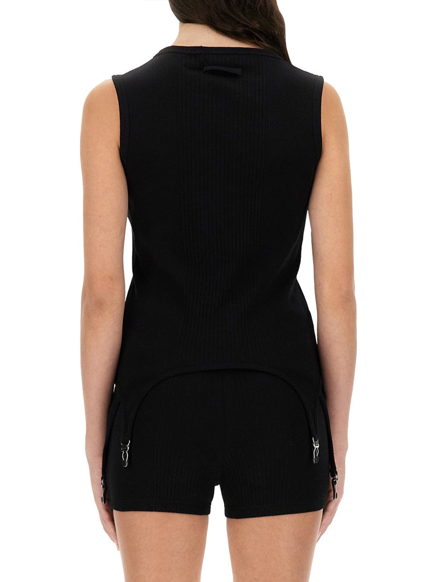 Jean Paul Gaultier Top - Nero | Wanan Luxury