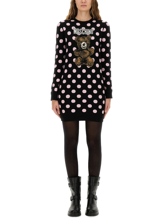 Polka Dot Dress With Logo