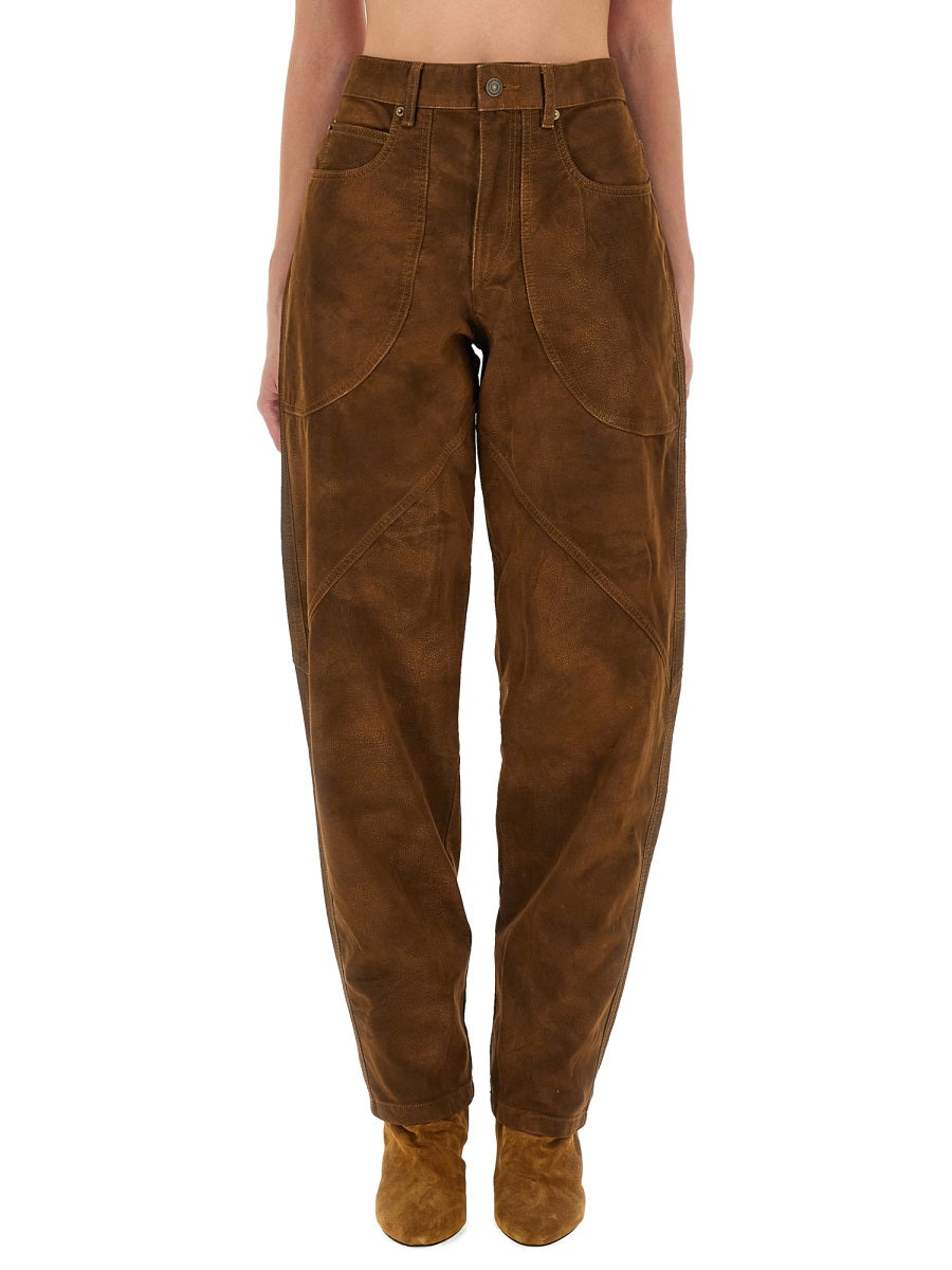 Isabel Marant Etoile Pantaloni - Marrone | Wanan Luxury