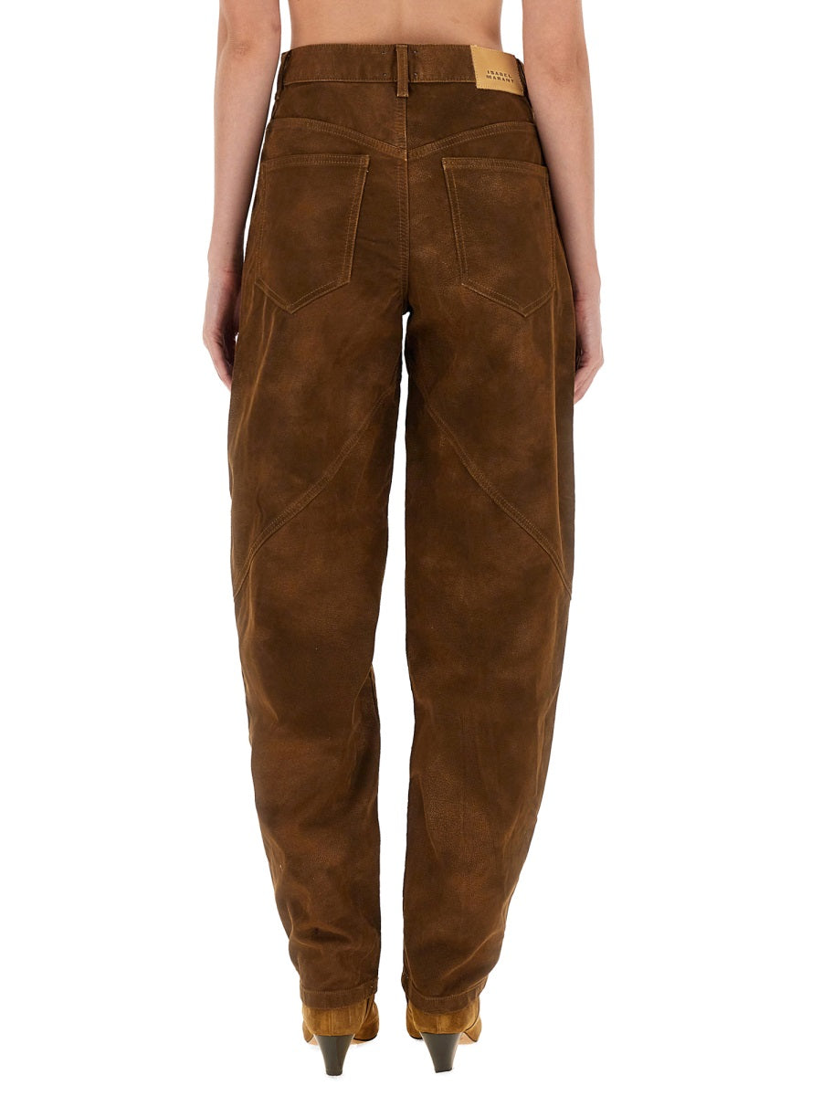 Isabel Marant Etoile Pantaloni - Marrone | Wanan Luxury