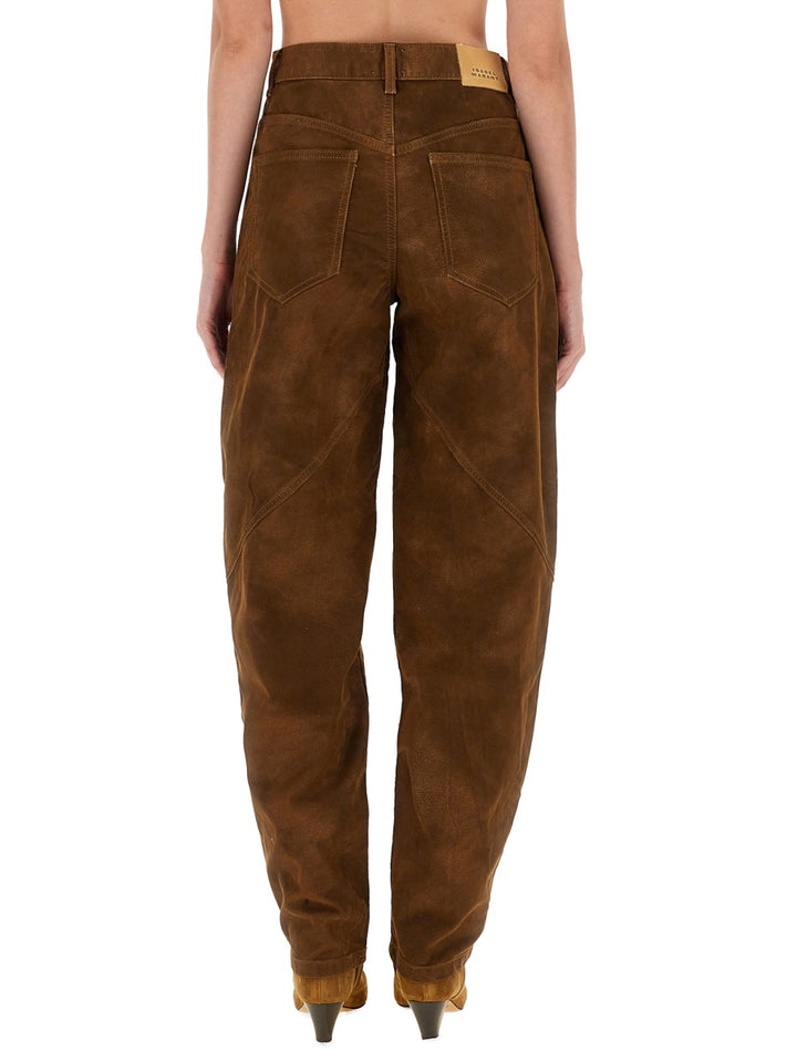 Isabel Marant Etoile Pantaloni - Marrone | Wanan Luxury