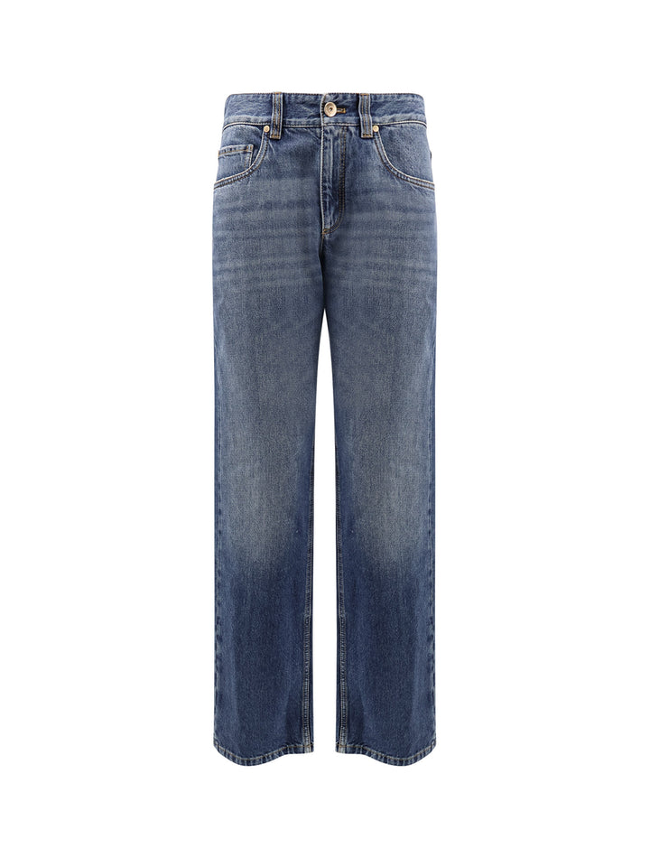 Brunello Cucinelli Jeans - AGED BLUE DENIM | e1439ecb831bae946b1feab15437ec145e8d8180