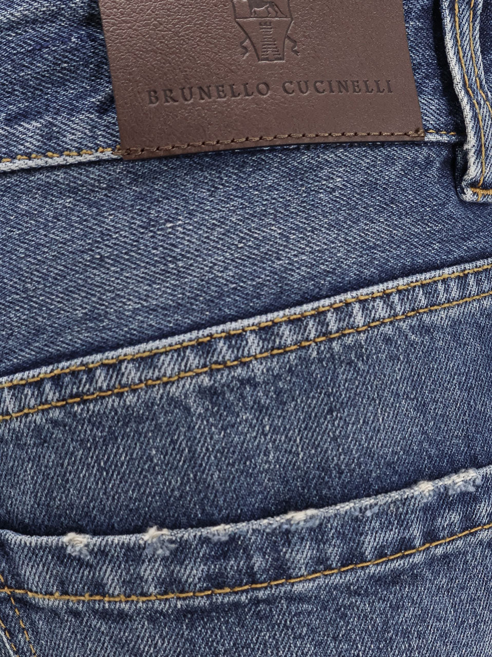 Brunello Cucinelli Jeans - AGED BLUE DENIM | c801b40637770dd4fadde3e512d8ef530ce3213b