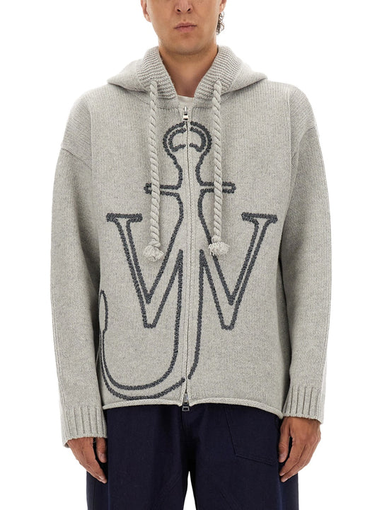 Jersey With Anchor Embroidery