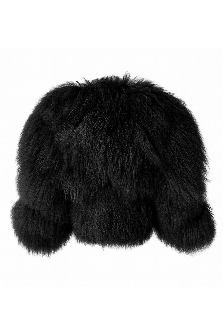 Cappotto Arianna Nero in mongolia