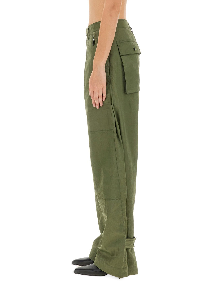 Rabanne Pantaloni - Verde | Wanan Luxury