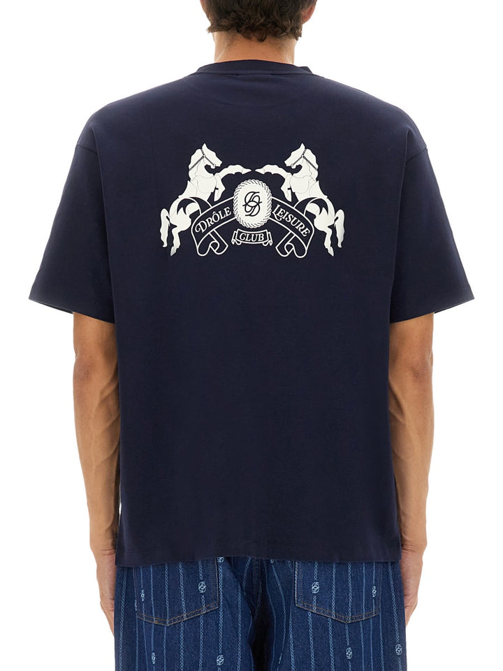 Drôle De Monsieur T shirt - Blu | Wanan Luxury