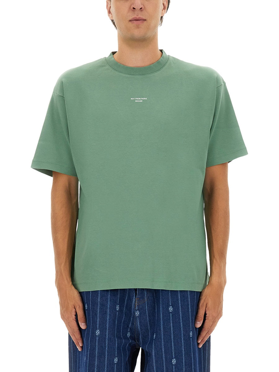 Drôle De Monsieur T shirt - Verde | Wanan Luxury