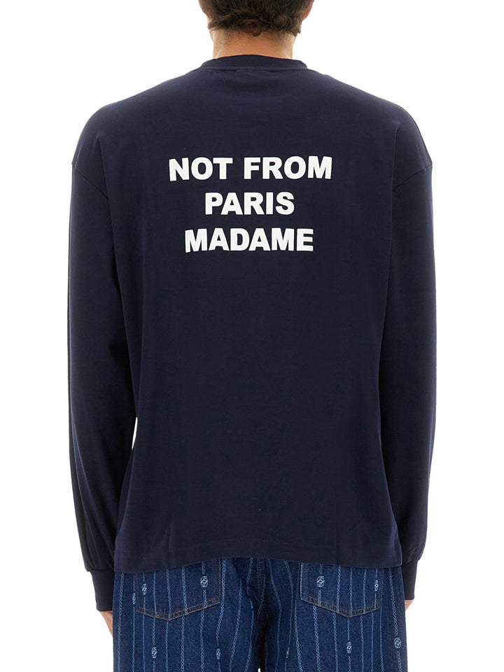 Drôle De Monsieur T shirt - Blu | Wanan Luxury