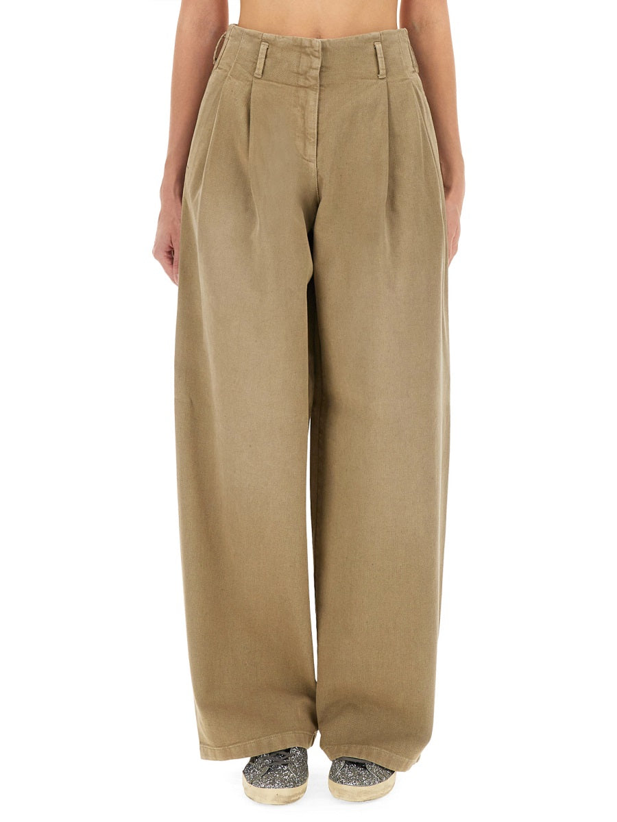 Golden Goose Pantaloni - Marrone | Wanan Luxury