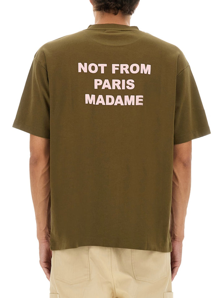 Drôle De Monsieur T shirt - Marrone | Wanan Luxury