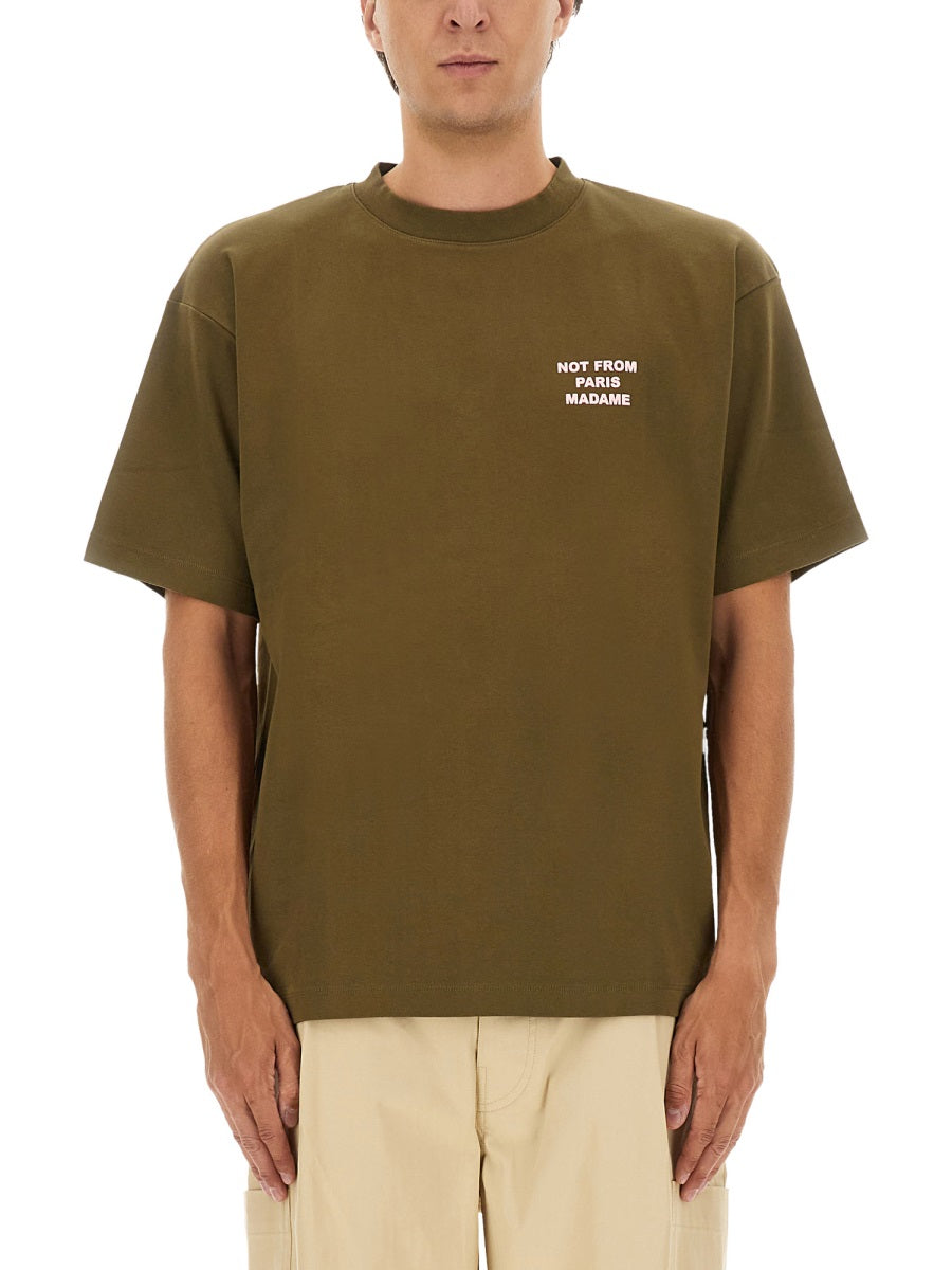 Drôle De Monsieur T shirt - Marrone | Wanan Luxury