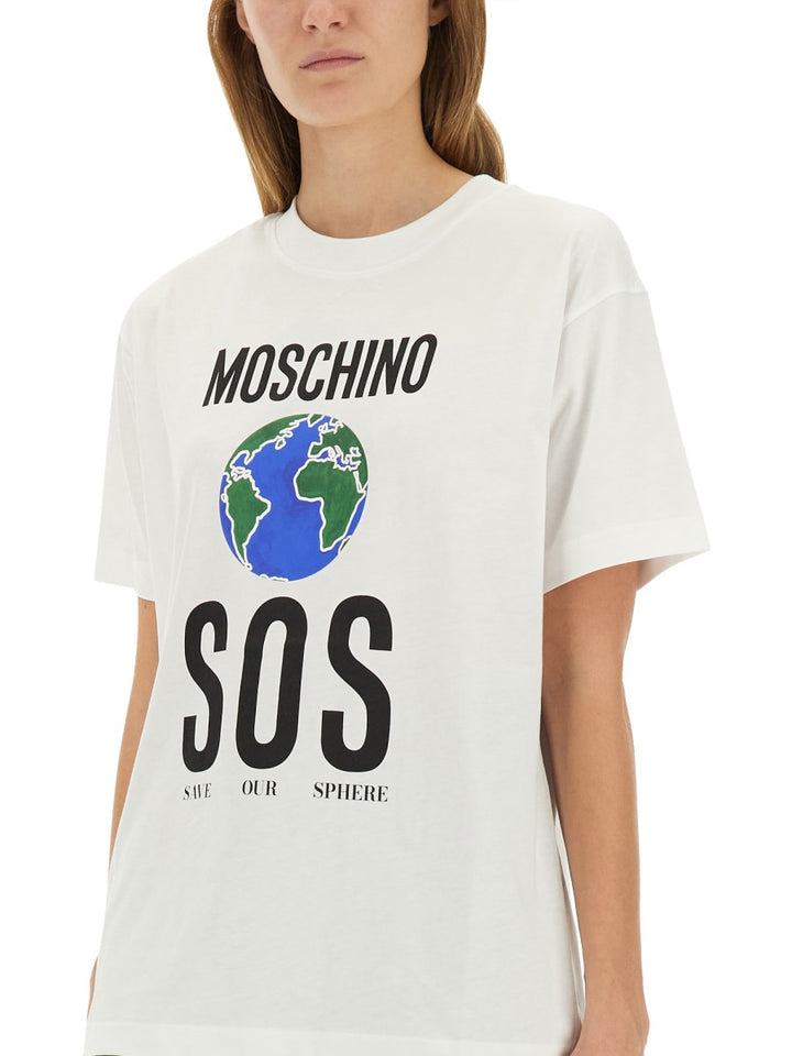 Moschino T shirt - Bianco | Wanan Luxury