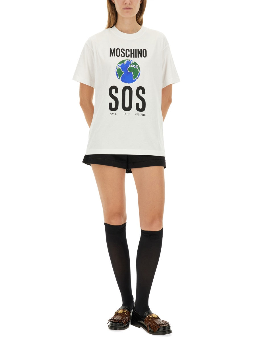 Moschino T shirt - Bianco | Wanan Luxury