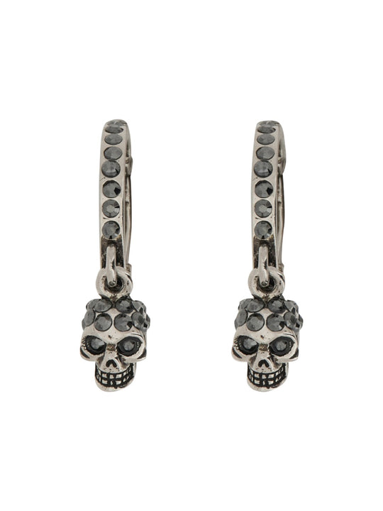Skull Hoop Earrings