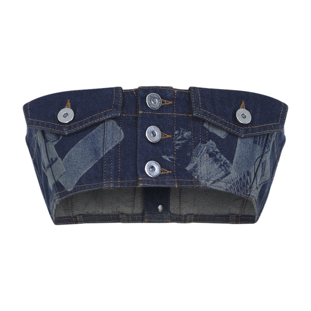 Jean Paul Gaultier Top - Blu | 75372c5cbacd50e4a05158259d2f8d3c84a53f0d