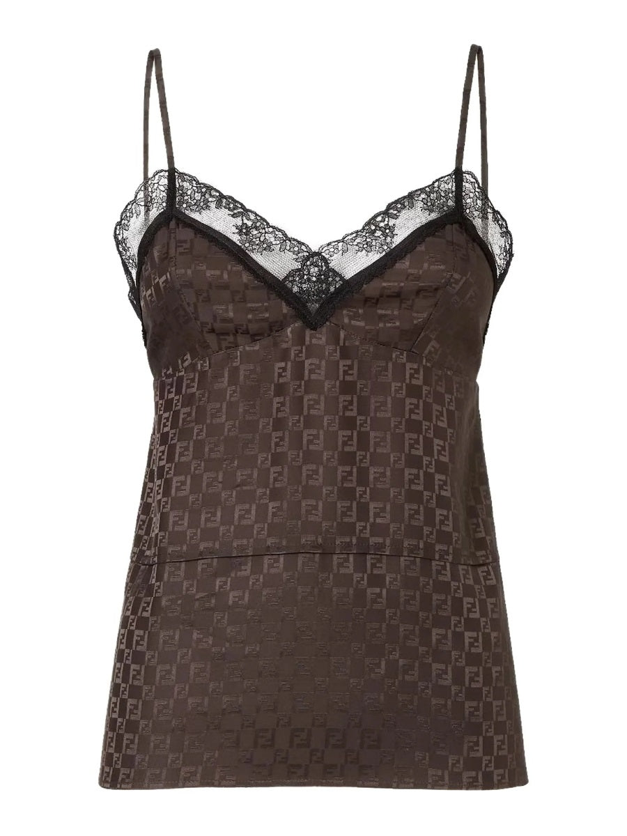 Fendi Top - Marrone | Wanan Luxury