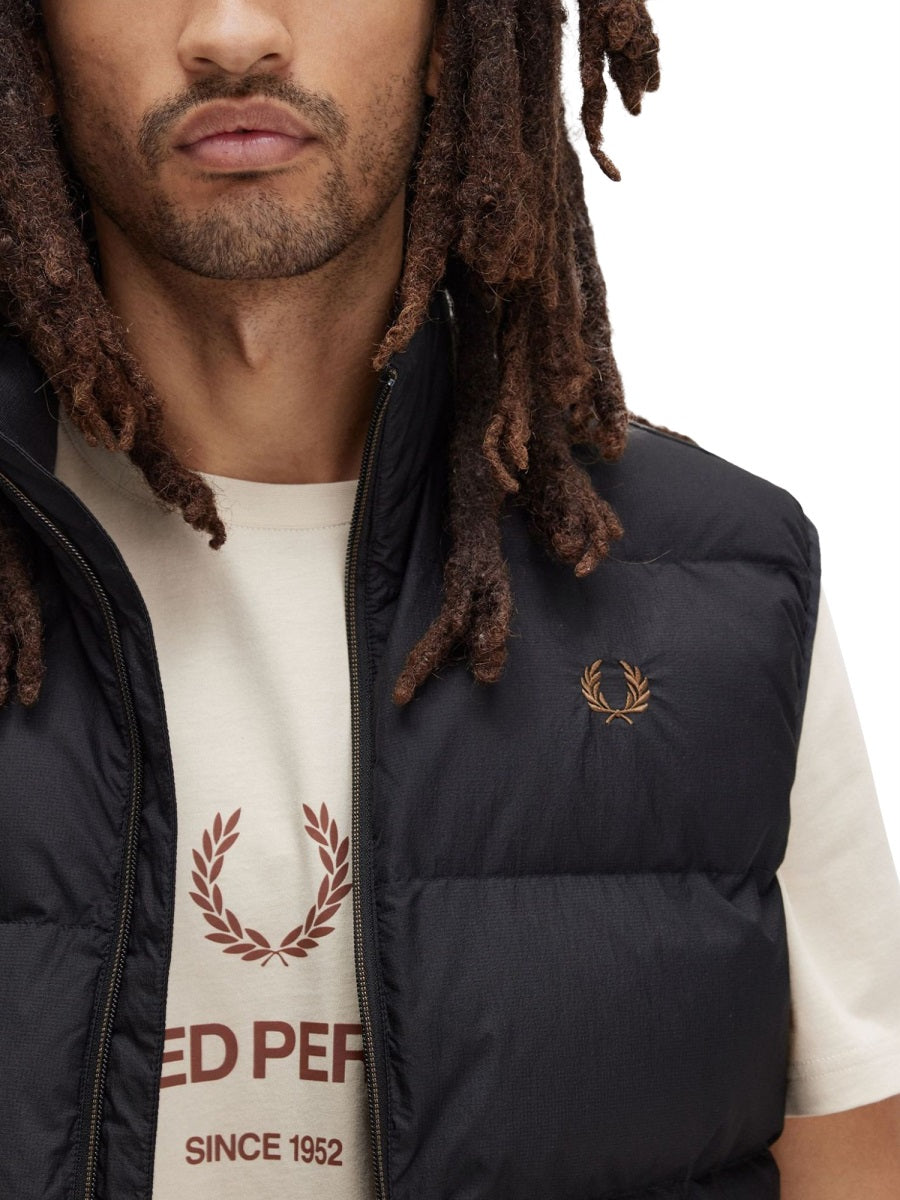 Fred Perry Gilet - Nero | Wanan Luxury