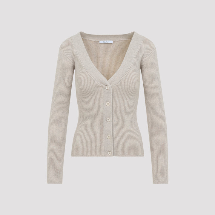 Max Mara Cardigan - Nude & Neutrals | 1aa615a8f9081591ab8bb08b3df597eeb62a8df2