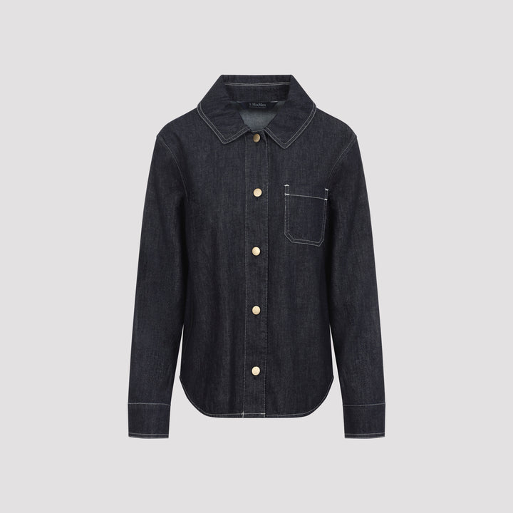 Max Mara`S Denim&leather - Blu | 2899605660ab7db7c3eeab58209b114753b9c22a