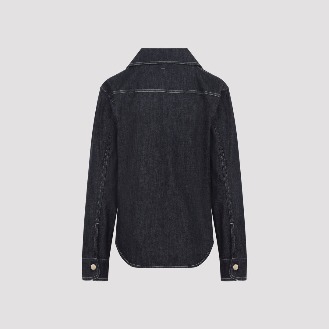 Max Mara`S Denim&leather - Blu | 71a20e57d064494650a7f655b750b0d132e4c27a