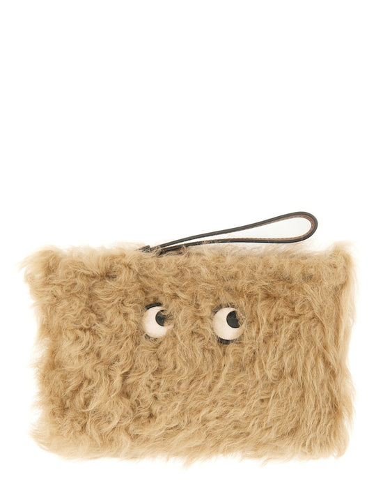 "Shearling Eyes" Clutch Bag