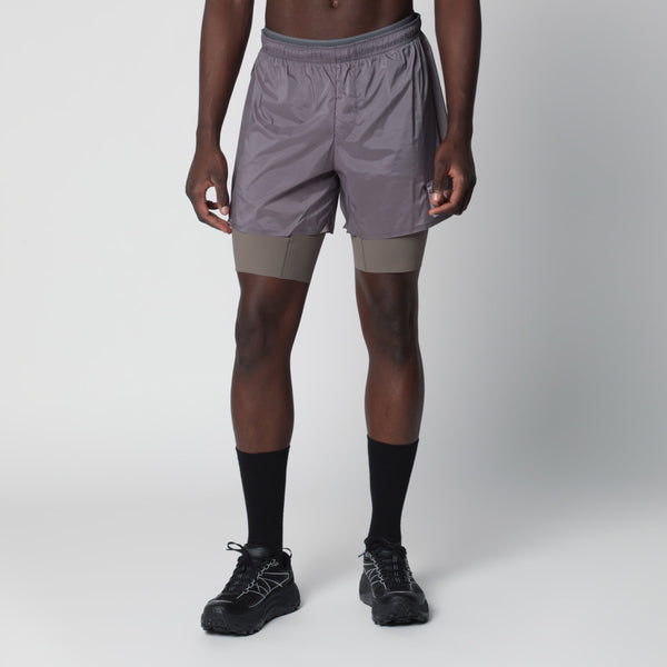 Shark Grey Tech Silk 8" Shorts