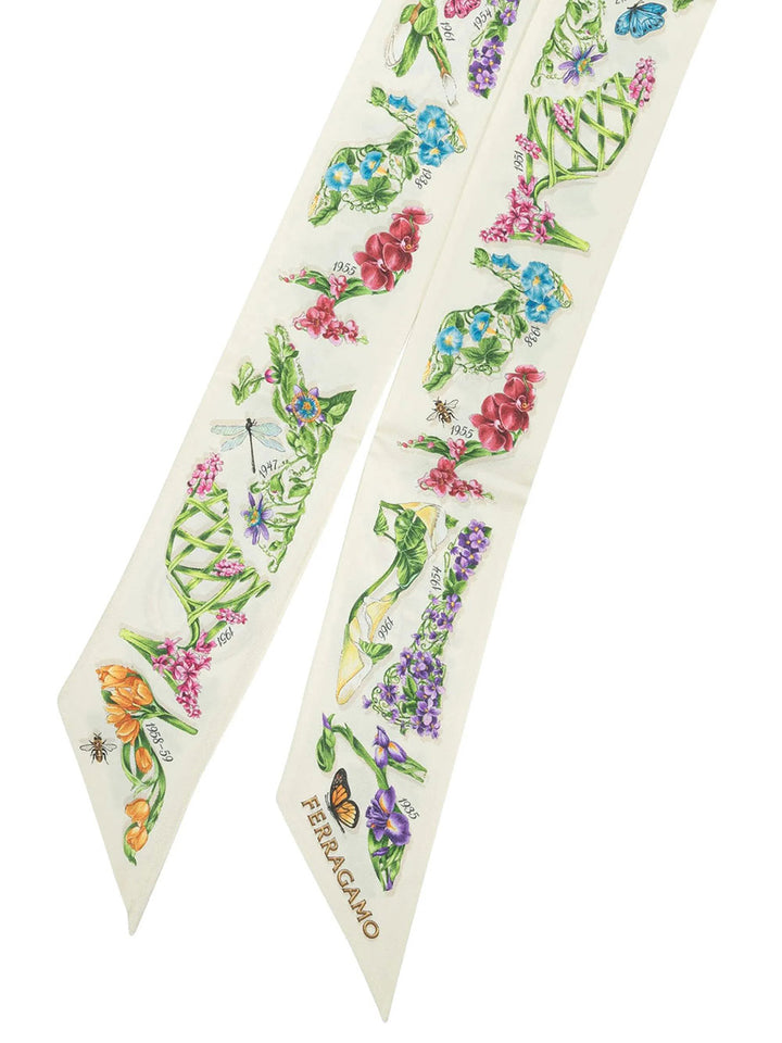 Ferragamo Foulards - Bianco | f949d8f26f22ba1fde66f62cd08f75d15315d005