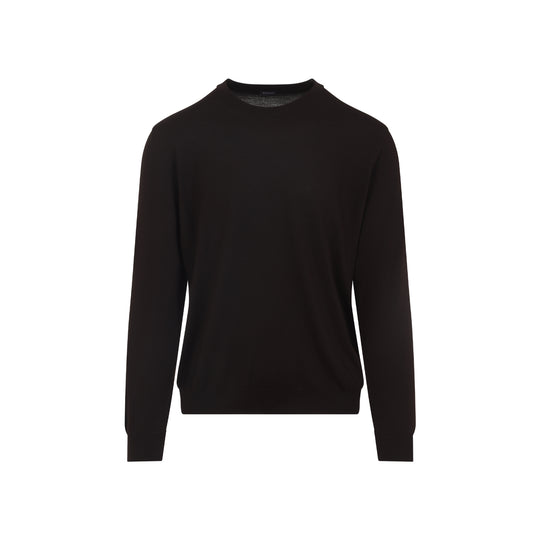 Dark Brown Cashmere Pullover