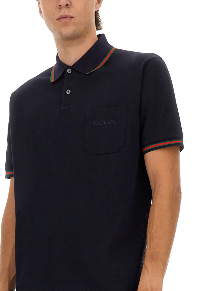 Gucci Polo - Blu | Wanan Luxury