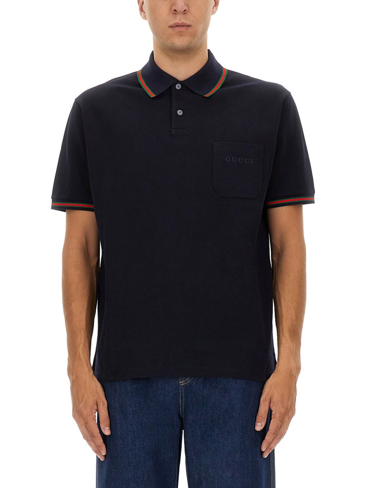 Gucci Polo - Blu | Wanan Luxury